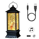 DRomance Nativity Music Snow Globe Lantern with Timer Battery Operated & USB Powered Lighted Singing Snow Globe Lamp Spinning Water Swirling Glitters Christmas Decor 4 x 4 x 12 DRomance Nativity Music Snow Globe Lantern with Timer Battery Operated & USB Powered Lighted Singing Snow Globe Lamp Spinning Water Swirling Glitters Christmas Decor 4 x 4 x 12