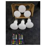 FTL R20 Color Changing Light Bulb with Remote Control, BR20 LED Bulb Dimmable RGB Colored Light Bulbs 7W=60W, 30 Colors, 2700K-6000K, Timer, Color Flood Light Bulbs for Recessed Can Lighting, 6-Pack FTL R20 Color Changing Light Bulb with Remote Control, BR20 LED Bulb Dimmable RGB Colored Light Bulbs 7W=60W, 30 Colors, 2700K-6000K, Timer, Color Flood Light Bulbs for Recessed Can Lighting, 6-Pack