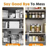 Under Shelf Storage Baskets, Foldable Carbon Steel Under Cabinet Basket for Kitchen Cabinets Pantries Bookshelves Desk, Space-Saving Storage Solution (Black, 2 Pack) Under Shelf Storage Baskets, Foldable Carbon Steel Under Cabinet Basket for Kitchen Cabinets Pantries Bookshelves Desk, Space-Saving Storage Solution (Black, 2 Pack)