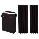 Amazon Basics Portable Energy Saving Noise Reducing Blackout Curtain Shade with Suction Cups, Fits Windows, 50W x 78L, Black, 2-Pack Amazon Basics Portable Energy Saving Noise Reducing Blackout Curtain Shade with Suction Cups, Fits Windows, 50W x 78L, Black, 2-Pack