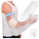 Cast Covers for Shower Arm, Waterproof Cast Cover, Extra - Large for Adult, Reusable Sleeve, Wound Care Supplies for PICC, Bandage, Keeps Arm Dry During Shower and Swimming, After Surgery Gifts Cast Covers for Shower Arm, Waterproof Cast Cover, Extra - Large for Adult, Reusable Sleeve, Wound Care Supplies for PICC, Bandage, Keeps Arm Dry During Shower and Swimming, After Surgery Gifts