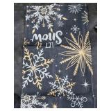 Artoid Mode Black Snowflake Let It Snow Winter Table Runner, Seasonal Christmas Kitchen Dining Table Decoration for Home Party Decor 13x72 Inch Artoid Mode Black Snowflake Let It Snow Winter Table Runner, Seasonal Christmas Kitchen Dining Table Decoration for Home Party Decor 13x72 Inch