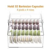 Refrigerator Storage Drawer for Bartesian Cocktail Pods, Stackable Bartesian Pod Holder for the Fridge, Hold 32 Bartesian Cocktail Capsules, Refrigerator Organizer Bins Storage Container -Clear chippe Refrigerator Storage Drawer for Bartesian Cocktail Pods, Stackable Bartesian Pod Holder for the Fridge, Hold 32 Bartesian Cocktail Capsules, Refrigerator Organizer Bins Storage Container -Clear chippe