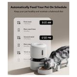 PETLIBRO Automatic Cat Feeder, Automatic Pet Food Dispenser with Freshness Preservation, Timed Dog Feeders for Dry Food, Up to 50 Portions 6 Meals Per Day, Granary White PETLIBRO Automatic Cat Feeder, Automatic Pet Food Dispenser with Freshness Preservation, Timed Dog Feeders for Dry Food, Up to 50 Portions 6 Meals Per Day, Granary White