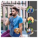 Dog Carrier Sling - Reversible Puppy Carrier Purse with Storage Pocket, Hand-Free Dog Sling Carrier for Carry Small Dogs and Cats, Travel Safety Harness, Dog and Cat Harness(Blue) Dog Carrier Sling - Reversible Puppy Carrier Purse with Storage Pocket, Hand-Free Dog Sling Carrier for Carry Small Dogs and Cats, Travel Safety Harness, Dog and Cat Harness(Blue)