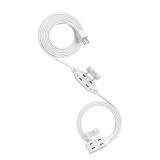 DEWENWILS 2 Prong Extension Cord 10FT, 7FT + 3FT Indoor Extension Cord, 2 Groups 3 Polarized Outlets with Safety Cap Protect for Home Office, White, 16/2 SPT-2 ETL Listed, 1 Pack DEWENWILS 2 Prong Extension Cord 10FT, 7FT + 3FT Indoor Extension Cord, 2 Groups 3 Polarized Outlets with Safety Cap Protect for Home Office, White, 16/2 SPT-2 ETL Listed, 1 Pack