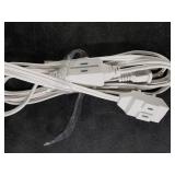 DEWENWILS 2 Prong Extension Cord 10FT, 7FT + 3FT Indoor Extension Cord, 2 Groups 3 Polarized Outlets with Safety Cap Protect for Home Office, White, 16/2 SPT-2 ETL Listed, 1 Pack DEWENWILS 2 Prong Extension Cord 10FT, 7FT + 3FT Indoor Extension Cord, 2 Groups 3 Polarized Outlets with Safety Cap Protect for Home Office, White, 16/2 SPT-2 ETL Listed, 1 Pack