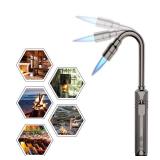 Butane Lighter Torch Long Lighter Refillable Jet Lighter Windproof Lighter with Visual Fuel Window Flexible Neck Lighter for Grill Fireplace Stove Camping Kitchen (No Butane Included) - Black Butane Lighter Torch Long Lighter Refillable Jet Lighter Windproof Lighter with Visual Fuel Window Flexible Neck Lighter for Grill Fireplace Stove Camping Kitchen (No Butane Included) - Black