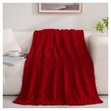 Red Throw Blanket 50x60 inches Gifts for Mom Fuzzy 3D Jacquard Decorative Flannel Fleece Super Soft Plush Cozy Blanket for Couch Sofa Chair Lightweight Red Throw Blanket 50x60 inches Gifts for Mom Fuzzy 3D Jacquard Decorative Flannel Fleece Super Soft Plush Cozy Blanket for Couch Sofa Chair Lightweight