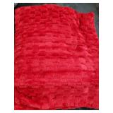 Red Throw Blanket 50x60 inches Gifts for Mom Fuzzy 3D Jacquard Decorative Flannel Fleece Super Soft Plush Cozy Blanket for Couch Sofa Chair Lightweight Red Throw Blanket 50x60 inches Gifts for Mom Fuzzy 3D Jacquard Decorative Flannel Fleece Super Soft Plush Cozy Blanket for Couch Sofa Chair Lightweight