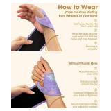 Lalapapa 2 Pack Wrist Brace for Women, Adjustable Fits Both Right & Left Hands for Night Support Tendonitis Carpal Tunnel Arthritis Lifting Arthritis Tennis Sprained Typing Sports, Tie-Dye Print Lalapapa 2 Pack Wrist Brace for Women, Adjustable Fits Both Right & Left Hands for Night Support Tendonitis Carpal Tunnel Arthritis Lifting Arthritis Tennis Sprained Typing Sports, Tie-Dye Print