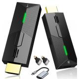 Wireless HDMI Transmitter and Receiver, Plug & Play 4K Decording, Portable 2.4G/5G Wireless HDMI Extender Kit for Streaming Video and Audio to Monitor from Laptop/PC/TV Box/Projector (30M) Wireless HDMI Transmitter and Receiver, Plug & Play 4K Decording, Portable 2.4G/5G Wireless HDMI Extender Kit for Streaming Video and Audio to Monitor from Laptop/PC/TV Box/Projector (30M)
