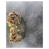 ZeeDix Christmas Wreath Napkin Rings Set of 12, Holiday Rhinestone Christmas Napkin Ring Holders for Cloth Napkins, Napkin Buckle for Thanksgiving Holiday Dinner Table Decor ZeeDix Christmas Wreath Napkin Rings Set of 12, Holiday Rhinestone Christmas Napkin Ring Holders for Cloth Napkins, Napkin Buckle for Thanksgiving Holiday Dinner Table Decor