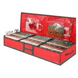 EMOMAS Christmas Gift Wrapping Paper Organizer Storage Bags,Plastic Container for Holiday Supplies & Accessories, Gift Bag Organizer, Under Bed Wrapping Paper Storage (Red) EMOMAS Christmas Gift Wrapping Paper Organizer Storage Bags,Plastic Container for Holiday Supplies & Accessories, Gift Bag Organizer, Under Bed Wrapping Paper Storage (Red)