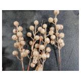 Christmas Poinsettia Flowers Christmas Tree Ornaments,Artificial Christmas Flowers and Artificial Berry Picks for Xmas Holiday Wedding Decor, Rose Gold Christmas Poinsettia Flowers Christmas Tree Ornaments,Artificial Christmas Flowers and Artificial Berry Picks for Xmas Holiday Wedding Decor, Rose Gold