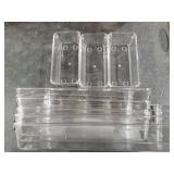 Criusia 8 Pack Drawer Organizer for Kitchen Gadgets, Large Clear Plastic Drawer Divider for Kitchen Accessories, Bathroom Organizers and Storage, Home Essentials for Makeup and Vanity Accessories Criusia 8 Pack Drawer Organizer for Kitchen Gadgets, Large Clear Plastic Drawer Divider for Kitchen Accessories, Bathroom Organizers and Storage, Home Essentials for Makeup and Vanity Accessories