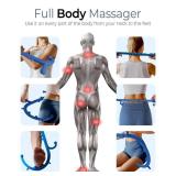 Cubetoou Back and Neck Massager for Pain Relief Deep Tissue, Upgraded Full Body Trigger Point Cane Massage Tools, Massage Stick Pressure Point Hook, Muscle Knot Remover Tool (Blue) Cubetoou Back and Neck Massager for Pain Relief Deep Tissue, Upgraded Full Body Trigger Point Cane Massage Tools, Massage Stick Pressure Point Hook, Muscle Knot Remover Tool (Blue)