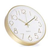 bakbrand Wall Clock 12 Inch Non-Ticking Silent Modern Simple Style Round Decor Clock Gold Stereoscopic Dial Quartz Wall Clocks for Home/Office/School/Living Room/Bedroom/Kitchen bakbrand Wall Clock 12 Inch Non-Ticking Silent Modern Simple Style Round Decor Clock Gold Stereoscopic Dial Quartz Wall Clocks for Home/Office/School/Living Room/Bedroom/Kitchen