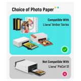 Liene Amber M100/M200/M110/M210 4x6 Photo Printer 80 Sheets Photo Paper & 2 Ink Cartridges Refill, Dye Sublimation, Only for Liene DHP512/DHP513/DHP514/DHP515 Printer, for Display, Framing, Scrapbook Liene Amber M100/M200/M110/M210 4x6 Photo Printer 80 Sheets Photo Paper & 2 Ink Cartridges Refill, Dye Sublimation, Only for Liene DHP512/DHP513/DHP514/DHP515 Printer, for Display, Framing, Scrapbook