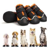MUSIMC Dog Shoes for Large Dogs Anti-Slip Dog Boots & Paw Protectors for Hot Pavement Waterproof Small Medium Large Dog Booties for Rainy Day Summer Hiking Winter Snowy Day Dog Booties 4PCS MUSIMC Dog Shoes for Large Dogs Anti-Slip Dog Boots & Paw Protectors for Hot Pavement Waterproof Small Medium Large Dog Booties for Rainy Day Summer Hiking Winter Snowy Day Dog Booties 4PCS