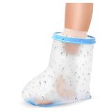 Waterproof Foot Cast Covers for Shower Adult, Shower Boot Foot Protector with Non-Slip Bottom, Adult Cast Protector for Shower Ankle Foot After Surgery Waterproof Foot Cast Covers for Shower Adult, Shower Boot Foot Protector with Non-Slip Bottom, Adult Cast Protector for Shower Ankle Foot After Surgery