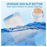 Waterproof Foot Cast Covers for Shower Adult, Shower Boot Foot Protector with Non-Slip Bottom, Adult Cast Protector for Shower Ankle Foot After Surgery Waterproof Foot Cast Covers for Shower Adult, Shower Boot Foot Protector with Non-Slip Bottom, Adult Cast Protector for Shower Ankle Foot After Surgery