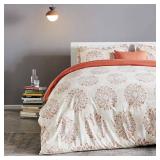 SLEEP ZONE Beige Damask Pattern Printed Duvet Cover Full Size with Zipper Closure & 8 Corner Ties, Soft Breathable All Seasons Comforter Cover Set 3 Pieces (Full) SLEEP ZONE Beige Damask Pattern Printed Duvet Cover Full Size with Zipper Closure & 8 Corner Ties, Soft Breathable All Seasons Comforter Cover Set 3 Pieces (Full)