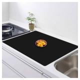 32''x24''(80cmx60cm) Silicone Mat for Kitchen Counter, Non-Slip Heat Resistant Countertop Protector, Waterproof Durable Kitchen Mat for Countertops, Islands (Black) 32''x24''(80cmx60cm) Silicone Mat for Kitchen Counter, Non-Slip Heat Resistant Countertop Protector, Waterproof Durable Kitchen Mat for Countertops, Islands (Black)
