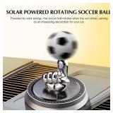 AGLOO Solar Powered Rotating Soccer Ball Car Air Freshener - Aromatic Diffuser, Vehicle Decoration Essential Oil Diffuser - Gift for Football Fanatics and Drivers AGLOO Solar Powered Rotating Soccer Ball Car Air Freshener - Aromatic Diffuser, Vehicle Decoration Essential Oil Diffuser - Gift for Football Fanatics and Drivers