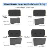 LOUKAYCCI Felt Insert Purse Organizer Fit GG Marmont Matelasse Shoulder Bag, Organizer Handbag Tote Liner Pouch for Women Small Shoulder Bag (Grey, Small) LOUKAYCCI Felt Insert Purse Organizer Fit GG Marmont Matelasse Shoulder Bag, Organizer Handbag Tote Liner Pouch for Women Small Shoulder Bag (Grey, Small)