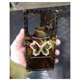 Changjia for Samsung Galaxy S23 Ultra Kickstand Case,Cute Glitter Bling Sparkly Rhinestone Butterfly with Foldable Stand Mirror Back Elegant Shockproof Women Girl Phone Case for Galaxy S23 Ultra,Black Changjia for Samsung Galaxy S23 Ultra Kickstand Case,Cute Glitter Bling Sparkly Rhinestone Butterfly with Foldable Stand Mirror Back Elegant Shockproof Women Girl Phone Case for Galaxy S23 Ultra,Black