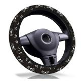 Cat Steering Wheel Cover,Non-Slip Breathable Neoprene Steering Wheel Covers,Cats Car Accessories and Car Decor,Cat Gifts for Women,Men Universal 15 Inch Fit Auto,SUV,Truck Cat Steering Wheel Cover,Non-Slip Breathable Neoprene Steering Wheel Covers,Cats Car Accessories and Car Decor,Cat Gifts for Women,Men Universal 15 Inch Fit Auto,SUV,Truck