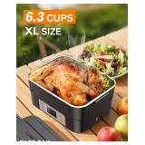 EAST OAK XL 6.3-Cup Cordless Electric Lunch Box for Adults, Heated Lunch Box for Men with Scheduled Heating, Portable Car Food Warmer with Utensils, Two-Tier Bag, Removable Divider EAST OAK XL 6.3-Cup Cordless Electric Lunch Box for Adults, Heated Lunch Box for Men with Scheduled Heating, Portable Car Food Warmer with Utensils, Two-Tier Bag, Removable Divider