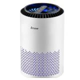 AROEVE Air Purifiers for Bedroom Home, Air Purifier For Smoke Pollen Dander Hair Smell Air Cleaner with Sleep Mode Speed Control For Bedroom Office, MK01- White AROEVE Air Purifiers for Bedroom Home, Air Purifier For Smoke Pollen Dander Hair Smell Air Cleaner with Sleep Mode Speed Control For Bedroom Office, MK01- White