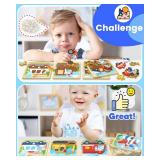 Benresive Wooden Toddler Puzzles, Montessori Toys for 1 2 3 Year Old Boys, Toys for 1 2 3 Year Old Boy Birthday Gifts, 8 Pack Vehicle Toddler Learning Educational Puzzles Benresive Wooden Toddler Puzzles, Montessori Toys for 1 2 3 Year Old Boys, Toys for 1 2 3 Year Old Boy Birthday Gifts, 8 Pack Vehicle Toddler Learning Educational Puzzles