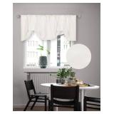 Home Queen Tie Up Curtain Valance Window Treatment for Living Room, Adjustable Balloon Rod Pocket Drape Valence, Set of 1, 54 X 18 Inch, White Home Queen Tie Up Curtain Valance Window Treatment for Living Room, Adjustable Balloon Rod Pocket Drape Valence, Set of 1, 54 X 18 Inch, White