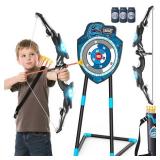 VROGTIK Kids LED Standing Archery Set with Bow & Arrows Outdoor Sports Toy Gift for Boys & Girls Ages 4-12, Safe & Fun Target Practice Game, Blue VROGTIK Kids LED Standing Archery Set with Bow & Arrows Outdoor Sports Toy Gift for Boys & Girls Ages 4-12, Safe & Fun Target Practice Game, Blue
