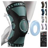 NEENCA Professional Knee Brace for Pain Relief, Medical Knee Support with Patella Pad & Side Stabilizers, Compression Knee Sleeve for Meniscus Tear, ACL, Joint Pain, Runner, Workout (Emerald, X-Large) NEENCA Professional Knee Brace for Pain Relief, Medical Knee Support with Patella Pad & Side Stabilizers, Compression Knee Sleeve for Meniscus Tear, ACL, Joint Pain, Runner, Workout (Emerald, X-Large)