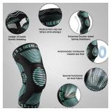 NEENCA Professional Knee Brace for Pain Relief, Medical Knee Support with Patella Pad & Side Stabilizers, Compression Knee Sleeve for Meniscus Tear, ACL, Joint Pain, Runner, Workout (Emerald, X-Large) NEENCA Professional Knee Brace for Pain Relief, Medical Knee Support with Patella Pad & Side Stabilizers, Compression Knee Sleeve for Meniscus Tear, ACL, Joint Pain, Runner, Workout (Emerald, X-Large)