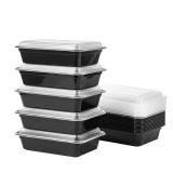 Jaluxing 24 oz Meal Prep Containers With Lids Reusable 50 Pack Extra-thick Plastic Food Storage Black Disposable To Go Lunch Box BPA Free Stackable Microwave Dishwasher Freezer Safe (Formerly FULING) Jaluxing 24 oz Meal Prep Containers With Lids Reusable 50 Pack Extra-thick Plastic Food Storage Black Disposable To Go Lunch Box BPA Free Stackable Microwave Dishwasher Freezer Safe (Formerly FULING)