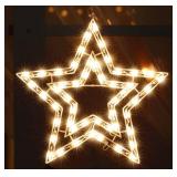 LAMPHOME 14'' 50 Lighted Star Christmas Window Silhouette Decoration Lights for Christmas,Party,Home,Patio Lawn,Garden LAMPHOME 14'' 50 Lighted Star Christmas Window Silhouette Decoration Lights for Christmas,Party,Home,Patio Lawn,Garden