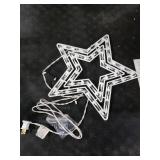 LAMPHOME 14'' 50 Lighted Star Christmas Window Silhouette Decoration Lights for Christmas,Party,Home,Patio Lawn,Garden LAMPHOME 14'' 50 Lighted Star Christmas Window Silhouette Decoration Lights for Christmas,Party,Home,Patio Lawn,Garden