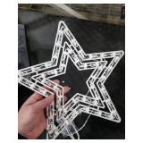 LAMPHOME 14'' 50 Lighted Star Christmas Window Silhouette Decoration Lights for Christmas,Party,Home,Patio Lawn,Garden LAMPHOME 14'' 50 Lighted Star Christmas Window Silhouette Decoration Lights for Christmas,Party,Home,Patio Lawn,Garden