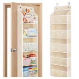 JARLINK Toy Stuffed Animal Storage, Over The Door Organizer W/Clear View Windows, 44lb Load, Baby Toy Storage Organizer for Nursery, Kid Bedroom, Newborn Baby Essentials (Beige) JARLINK Toy Stuffed Animal Storage, Over The Door Organizer W/Clear View Windows, 44lb Load, Baby Toy Storage Organizer for Nursery, Kid Bedroom, Newborn Baby Essentials (Beige)