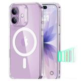 ESR for iPhone 17 Case, Camera Control, Compatible with MagSafe, Shockproof Military-Grade Protection, Magnetic Phone Case for iPhone 17, Classic Hybrid Case, Clear ESR for iPhone 17 Case, Camera Control, Compatible with MagSafe, Shockproof Military-Grade Protection, Magnetic Phone Case for iPhone 17, Classic Hybrid Case, Clear