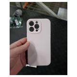 LOVE 3000 Designed for iPhone 14 Pro Max Case, Premium Silicone with [Soft Anti-Scratch Microfiber Lining] Shockproof Protective Phone Case for Men Women Girls 6.7, Chalk Pink