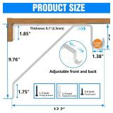 Pisman Adjustable Closet Rod Bracket Heavy Duty,Shelf Bracket with Rod Holder- White Closet Rod Support & Closet Shelf and Rod Bracket for Storage, 10 Inch 2pcs Pisman Adjustable Closet Rod Bracket Heavy Duty,Shelf Bracket with Rod Holder- White Closet Rod Support & Closet Shelf and Rod Bracket for Storage, 10 Inch 2pcs