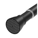 QINGYUN Black Tension Curtain Rod 28 to 48 Inch Spring Rod No Drilling Adjustable Shower Curtain Rod for Windows, Bathrooms, Closet, Kitchen QINGYUN Black Tension Curtain Rod 28 to 48 Inch Spring Rod No Drilling Adjustable Shower Curtain Rod for Windows, Bathrooms, Closet, Kitchen