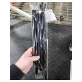 QINGYUN Black Tension Curtain Rod 28 to 48 Inch Spring Rod No Drilling Adjustable Shower Curtain Rod for Windows, Bathrooms, Closet, Kitchen QINGYUN Black Tension Curtain Rod 28 to 48 Inch Spring Rod No Drilling Adjustable Shower Curtain Rod for Windows, Bathrooms, Closet, Kitchen