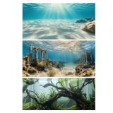 COMSUN 3 Pack Aquarium Background, 36x18 inches Polyester Aquarium Background, Cloth Fish Tank Background, Undersea Ruins Floor Sunshines & Tree Wood Branches Aquatic Plants COMSUN 3 Pack Aquarium Background, 36x18 inches Polyester Aquarium Background, Cloth Fish Tank Background, Undersea Ruins Floor Sunshines & Tree Wood Branches Aquatic Plants